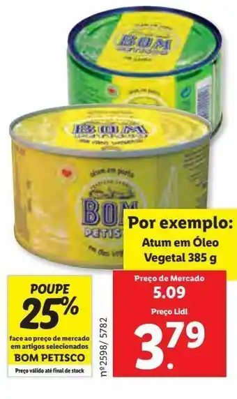 Lidl Atum em óleo vegetal bom petisco promoção