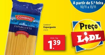Lidl Macarrão combino promoção
