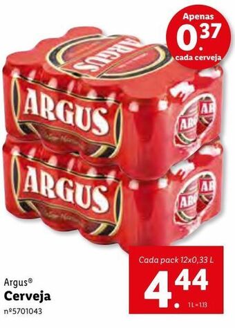 Lidl Cerveja argus promoção