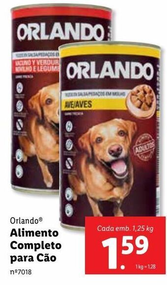 Lidl Comida de cachorro orlando promoção