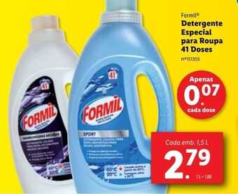 Lidl Detergente líquido formil promoção