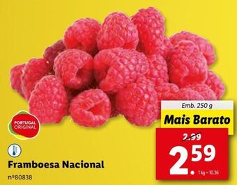 Lidl Framboesa promoção
