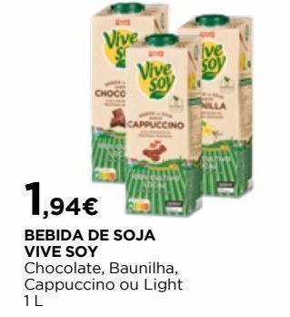 El Corte Inglés Bebida de soja vive soy promoção