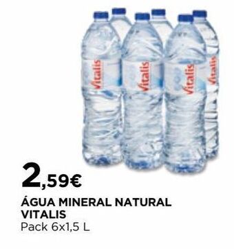 El Corte Inglés Água vitalis promoção