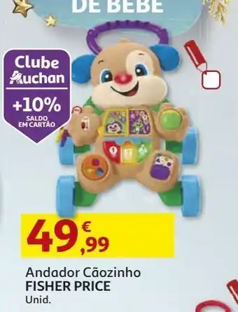 Auchan Andador cãozinho fisher price promoção