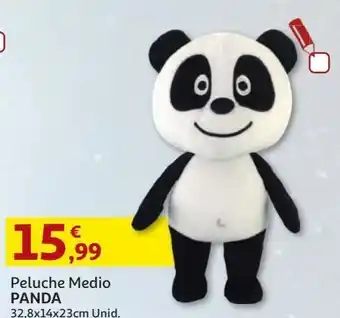 Auchan Peluche medio panda 32,8x14x23cm promoção