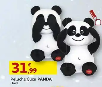 Auchan Peluche cucu panda promoção
