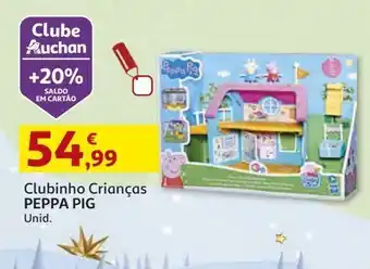 Clubinho crianças peppa pig