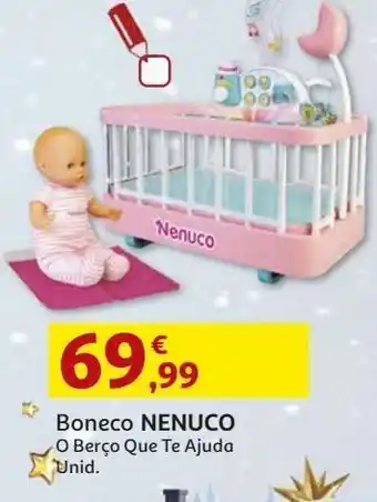 Auchan Boneco nenucoo berço que te ajuda promoção