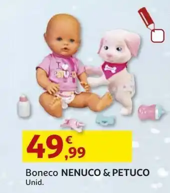 Auchan Boneco nenuco & petuco promoção