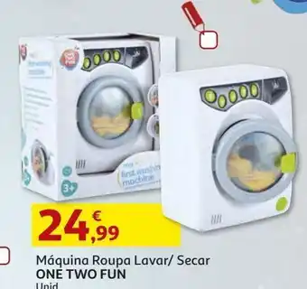 Auchan Maquina roupa one two fun lavar/secar promoção