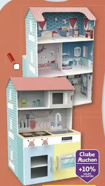 Auchan Casa/cozinha one two fun madeira 2 em 1 55*51.5*90cm promoção