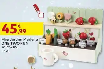 Auchan Meu jardim one two fun madeira 40*20*30cm promoção