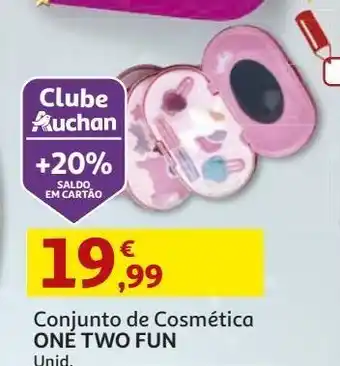 Auchan Conj de cosmetica one two fun promoção