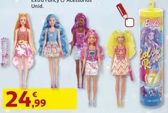 Auchan Boneca barbie color reveal serie promoção