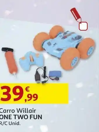 Auchan Carro r/c one two fun willair promoção