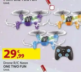 Drone r/c one two fun neon