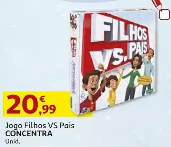 Auchan Jogo filhos vs pais concentra promoção