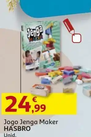 Auchan Jenga maker hasbro gaming promoção