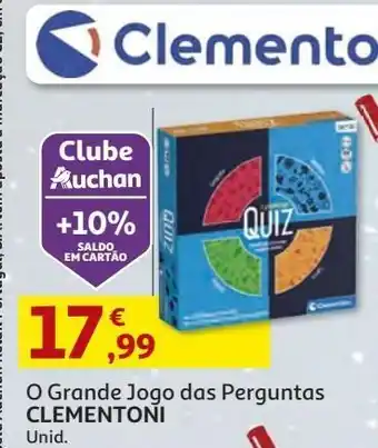 Auchan O grande jogo clementoni das perguntas promoção