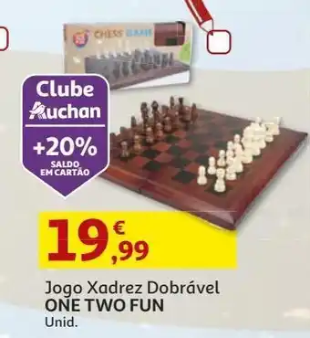Auchan Jogo xadrez one two fun dobrável promoção