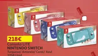 Auchan Consola nintendo switch promoção