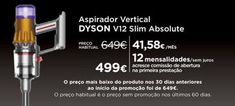 El Corte Inglés Aspirador vertical dyson promoção