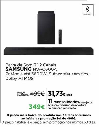 El Corte Inglés Barra de som samsung promoção