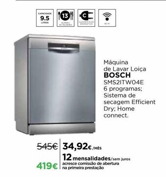 El Corte Inglés Lava louças bosch promoção