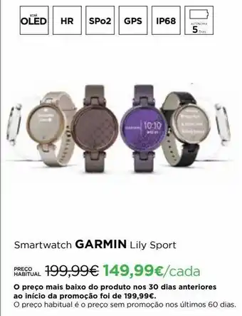 El Corte Inglés Smartwatch garmin promoção