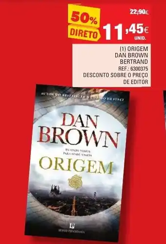 Continente (1) Origem Dan Brown Bertrano promoção