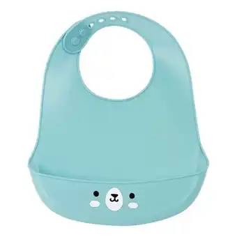 Tek4life Babete silicone safta "bear" azul promoção
