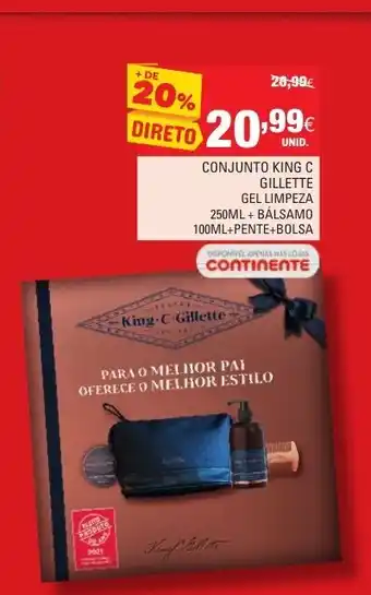 Continente Conjunto King C Gillette promoção