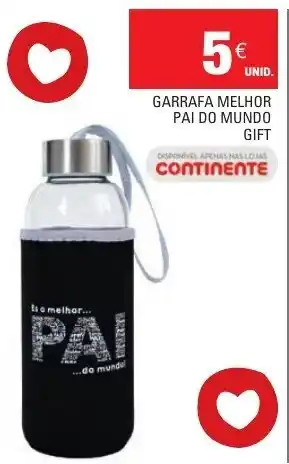 Continente Garrafa Melhor Pai do Mundo Gift promoção