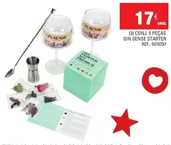 Continente Conj. 5 Peças Gin Sense Starter Ref: 5470797 promoção