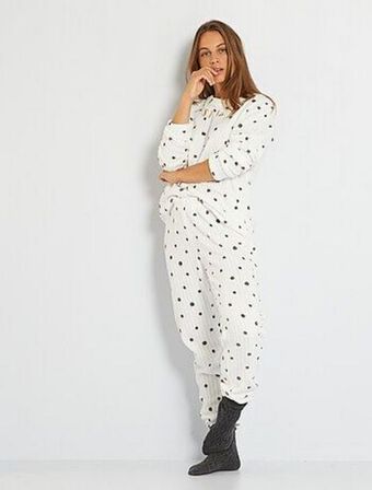 Kiabi Pijama comprido 'c'est la vie' - 2 peças promoção