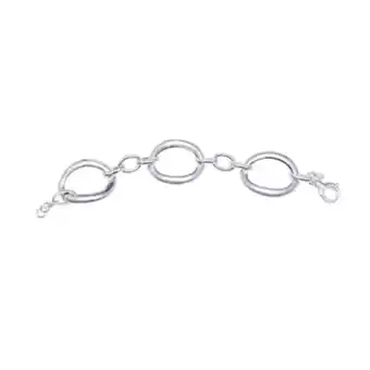 Cristian Lay Pulseira link minimalista prata promoção
