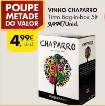 Pingo Doce Vinho Chaparro Bag-in-box 5lt promoção