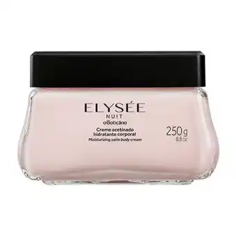 Creme hidratante acetinado elysée nuit, 250gr