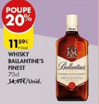 Pingo Doce Whisky Ballantine's FInest 70cl promoção