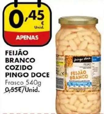 Pingo Doce Feijão Branco Cozido Pingo Doce 540g promoção
