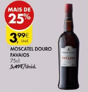 Pingo Doce Moscatel Douro Favaios 75cl promoção
