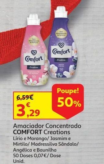 Auchan Amaciador concentrado comfort promoção
