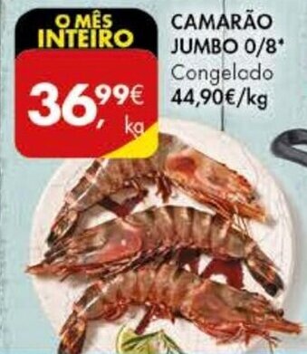 Pingo Doce Camarão Jumbo 0/8 promoção