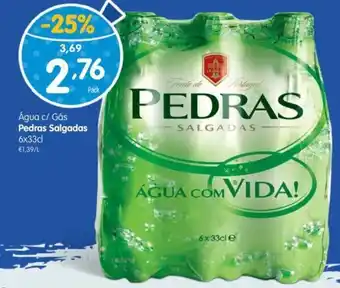 Minipreço Agua c/ gas Pedras Salgadas 6x33cl promoção