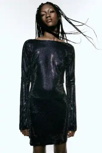 ZARA Vestido brilho promoção