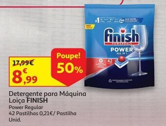 Auchan Det.maquina loiça finish power regular 42 past promoção