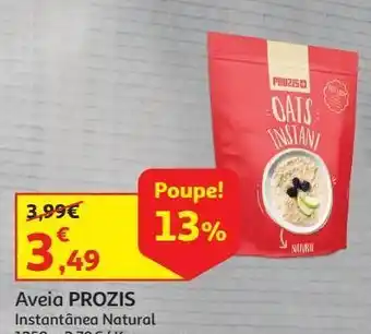 Auchan Aveia prozis instantânea natural 1250 g promoção