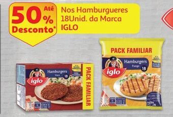 Auchan Hamburgers iglo promoção