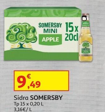 Auchan Sidra somersby tp 15x0.20l promoção
